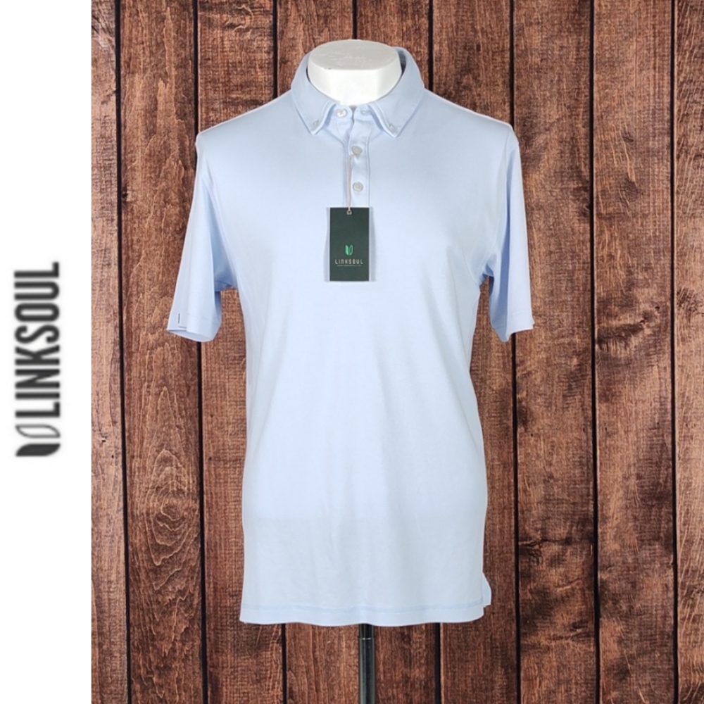 NWT Silver Lake CC Blue Men's Polo Golf Shirt